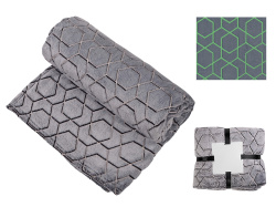 Светящийся в темноте плед «Lattice», Цвет черный