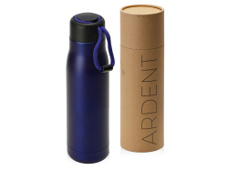 Вакуумный термос с медной изоляцией «Ardent», тубус, 500 мл, Цвет темно-синий, черный