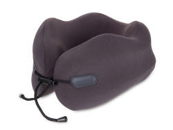 Подушка для путешествий с эффектом памяти «Pillow PRO», Цвет темно-серый