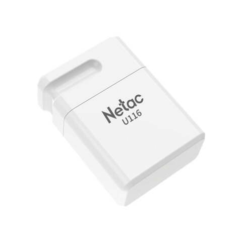 Флеш-диск 16 GB NETAC U116, USB 2.0, белый, NT03U116N-016G-20WH