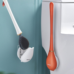 Ершик из эластичного силикона VIP Brush Туалетная плоская щетка для чистки унитаза