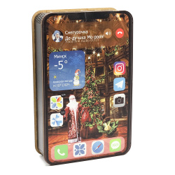 Iphone - упаковка новогодняя из дерева 28х18х7см.