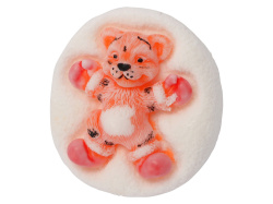 Мыло ручной работы «Тигренок Да Винчи», Цвет белый/оранжевый