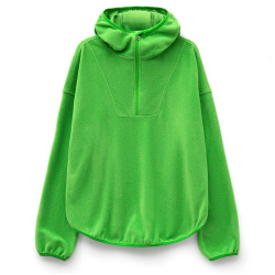 Анорак флисовый унисекс Fliska, зеленое яблоко, XS–XXL