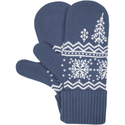 Варежки Elnik, серые с молочно-белым, S/M, L/XL