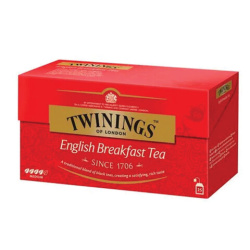 Чай TWININGS "English Breakfast", 25 пакетиков в конвертах по 2 г, БРИТАНИЯ, 12005