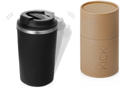 Герметичная термокружка на присоске «Kick», 350 мл, Цвет черный