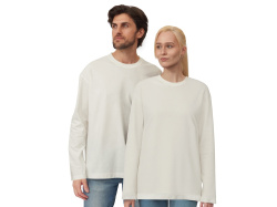 Лонгслив оверсайз «Berlin» унисекс, Размер XL-2XL, Цвет молочный