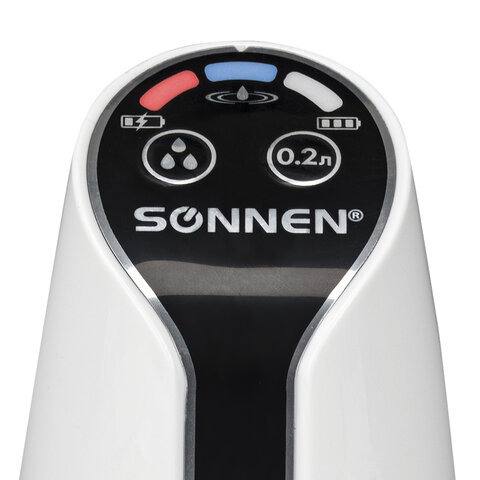 Помпа для воды электрическая SONNEN EWD152W, 1,5 л/мин, 2 РЕЖИМА, АККУМУЛЯТОР, АДАПТЕР, пластик, 455217