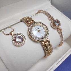 Подарочный комплект Dior! (Часы, кулон, браслет)