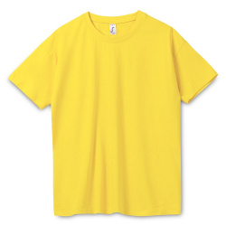 Футболка унисекс Regent 150, желтая (лимонная), XXS–3XL