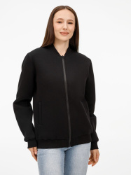 Бомбер унисекс Estado, черный, S–XL