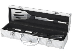 Набор для барбекю в кейсе, Цвет серебристый