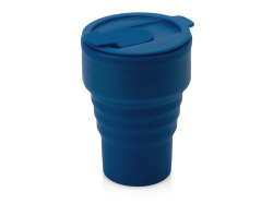 Силиконовый складной стакан «GoCup», Цвет синий индиго