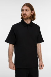 Рубашка поло унисекс Tiimi, черная, XS–XXL