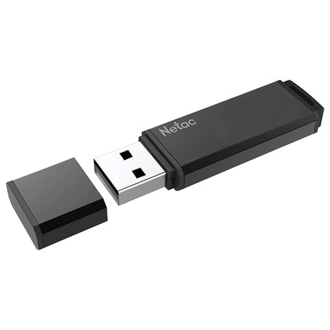 Флеш-диск 16GB NETAC U351, USB 3.0, черный, NT03U351N-016G-30BK