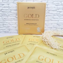 Тонизирующая гидрогелевая маска для  лица с золотом комплексом Petitfee Gold Hydrogel Mask Pack 32g,