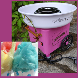 Аппарат для приготовления сладкой сахарной ваты RETRO Cotton Candy "CARNIVAL", 500 W Розовая