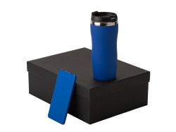 Подарочный набор "COLOR IT" c термокружкой и повербанком, Размер 5000 mAh, Цвет синий