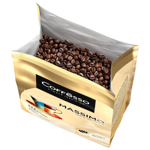 Кофе в зернах COFFESSO "Massimo" 100% арабика, 1 кг, 102488