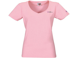 Футболка "Heavy Super Club" женская с V-образным вырезом, Размер XL, Цвет розовый