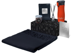 Подарочный набор «Re:Harmony» с палантином и термокружкой, Цвет красный