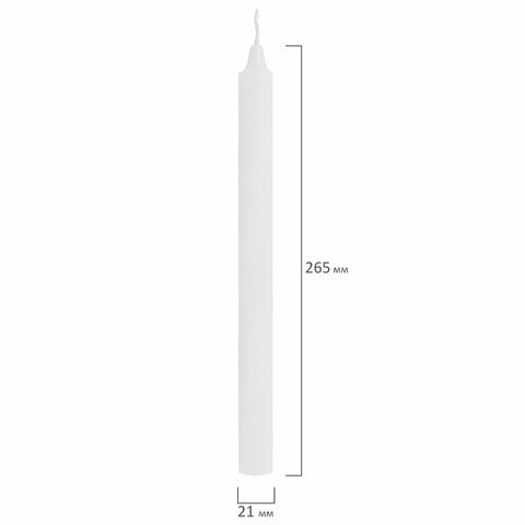 Свечи хозяйственные Maxi Life, до 8 часов, КОМПЛЕКТ 4 шт., H=265 мм, D=21 мм, флоу-пак, LAIMA, 609204