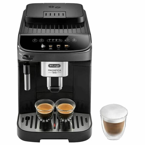 Кофемашина DELONGHI Magnifica Evo ECAM290.21.B, 1450 Вт, объем 1,8 л, ручной капучинатор, черная