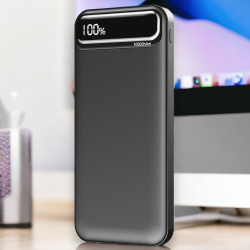 Внешний аккумулятор Groovy 10000 Mah с быстрой зарядкой, черный