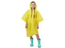 Пончо «Hawaii» c чехлом детский, Размер 8-14, Цвет желтый