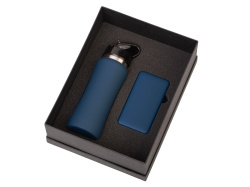 Подарочный набор «COLOR IT» с бутылкой для воды и повербанком, 5000 mAh, Размер 5000 mAh, Цвет темно-синий