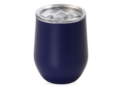 Вакуумная термокружка «Sense», непротекаемая крышка, крафтовая упаковка, Цвет темно-синий