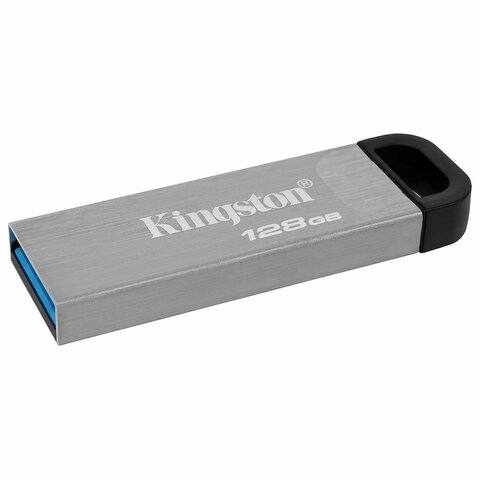 Флеш-диск 128 GB KINGSTON DataTraveler Kyson, разъем USB 3.2, серебряный, DTKN/128GB