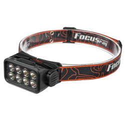 FOCUSray 1300 8 диодов ,акку 18650 встроенный , 1200мАН,3,7V,индикатор зарядки,сенсор 1/180, шт