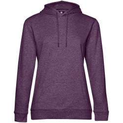 Толстовка с капюшоном женская Hoodie, фиолетовый меланж, XS–XXL