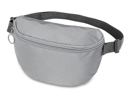 Светоотражающая сумка на пояс «Neo Reflector», Цвет серый светоотражающий