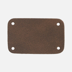 Лейбл Eta Nubuck Touch, S, темно-коричневый, 2,5х4 см