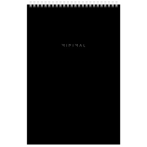 Блокнот ДЭК А4, 198х297 мм, 80 л., КОМПЛЕКТ 2 шт., гребень, подложка, BRAUBERG "Minimal Classic", 116452