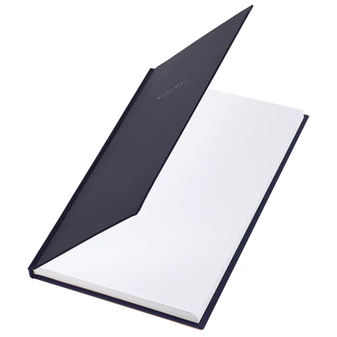 Блокнот А5 134х206 мм, 80 л., твёрдый, клетка, BRAUBERG "Minimal", черный, 116436