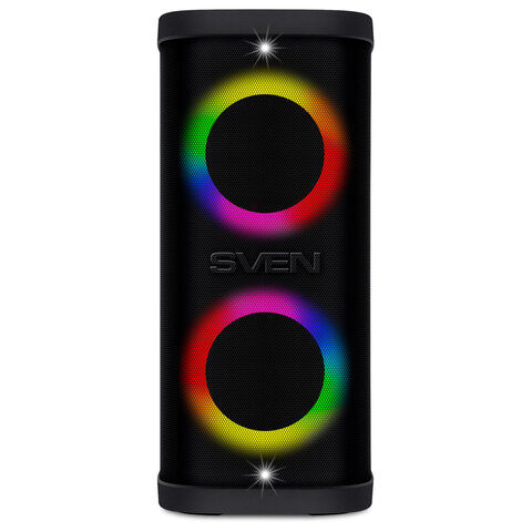 Колонка портативная SVEN PS-930, 150 Вт, TWS, Bluetooth, FM, USB, microSD, LED-дисплей, черный, SV-022402