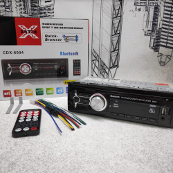 Автомагнитола MP3 CDX-6004  с функцией Bluetooth + пульт (Цена - качество!)