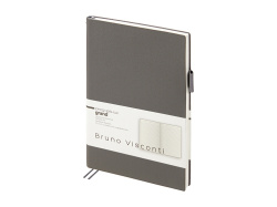 Ежедневник недатированный А5 «Grand», Цвет темно-серый