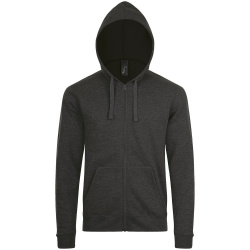 Толстовка унисекс Stone, черный меланж, XS–3XL