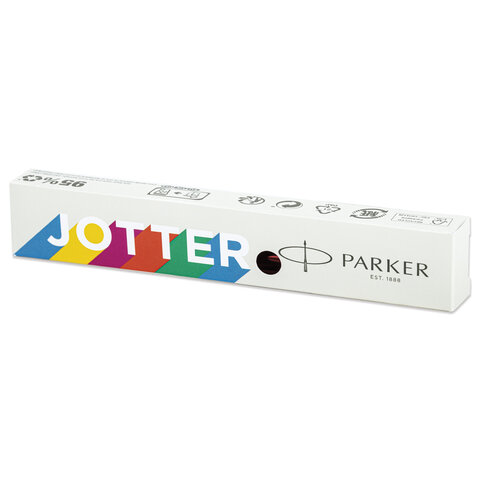 Ручка шариковая PARKER "Jotter Plastic CT", корпус красный, ежедневник А5 красный, пакет, 880897