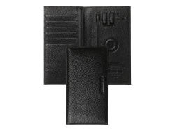 Портмоне с портативным зарядным устройством Buzz, 8000 mAh, Цвет черный