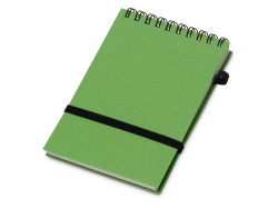 Блокнот «Toledo S» с обложкой из пшеницы и пластика, Размер В7, Цвет зеленый