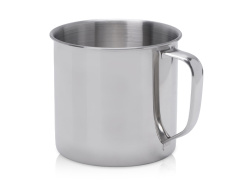 Кружка из нержавеющей стали «Trek M», Размер 550 мл, Цвет серебристый