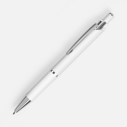 Ручка шариковая Chromos Soft Touch, белая, 13,9х1,1 см