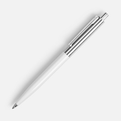 Ручка шариковая Senator Point Metal, ver.2, белая, 0,9х13,7 см