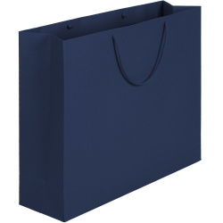 Пакет бумажный Ample Plus L, синий, 43х35х12 см
